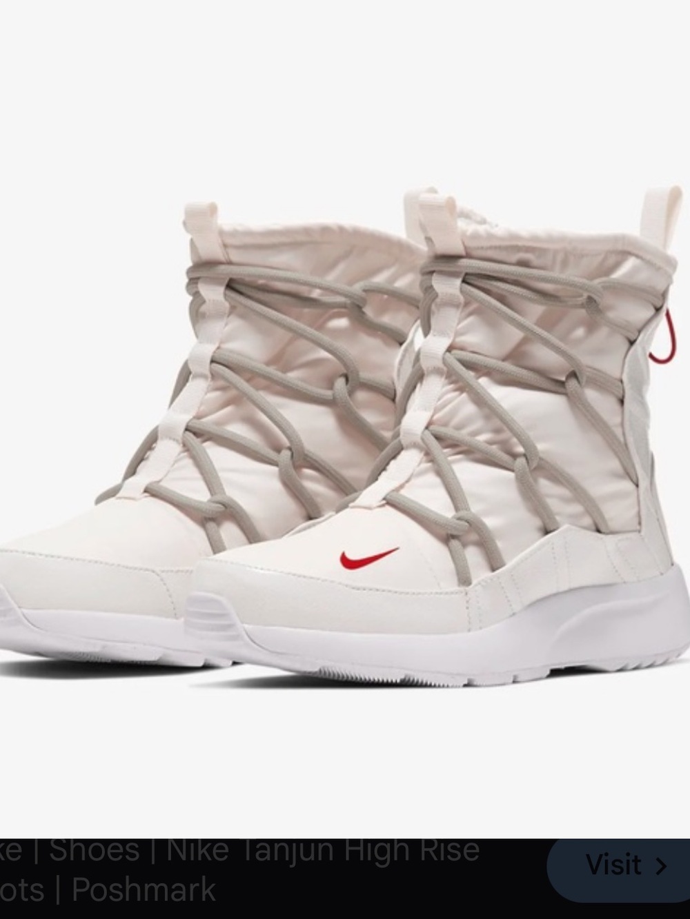 Nike Tanjun High Rise Phantom Women’s Boots Size 6.5